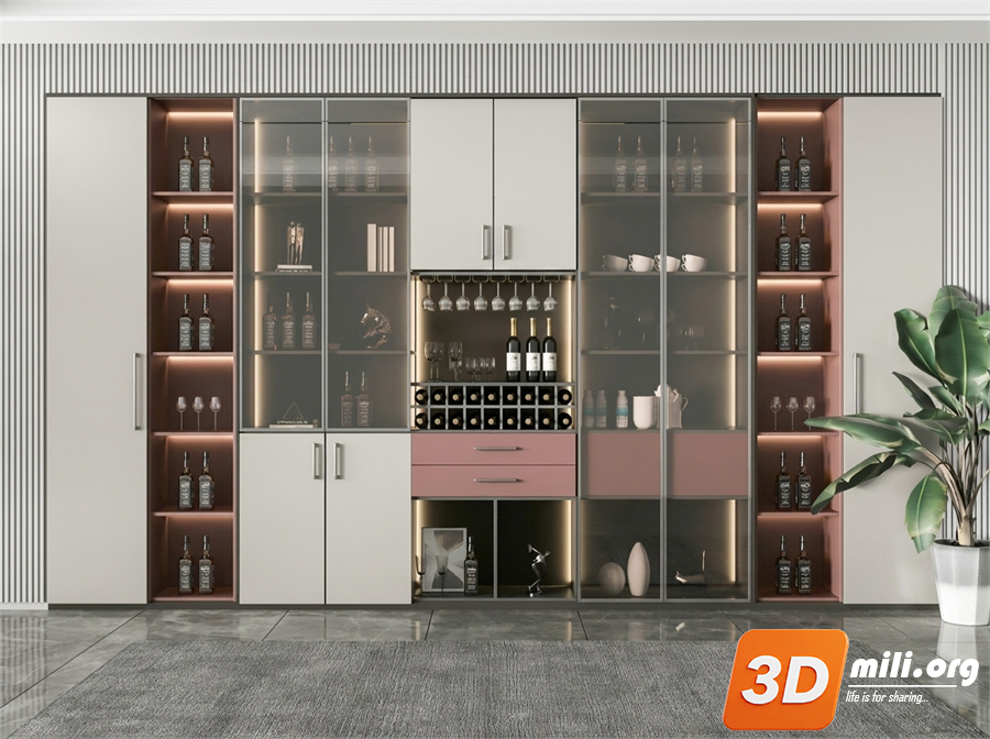 Wine cabinet Skp Files